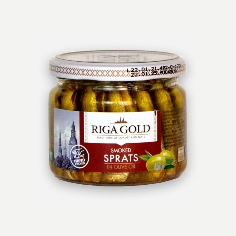 Sprot din Marea Baltică în ulei de măsline Riga Gold 250 gr