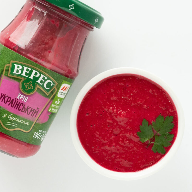 Hrean ucrainean cu sfeclă de la „Veres” , 190 grame.