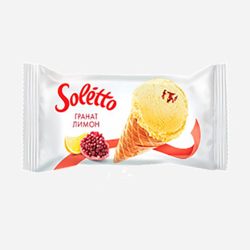 Înghețată Soletto cu rodie și lămâie