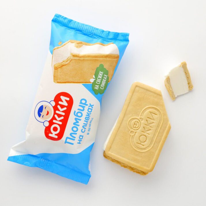 Înghețată iukki plombir biscuiți