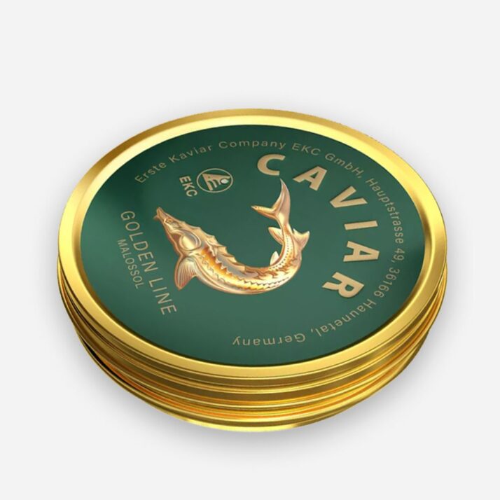 Caviar negru de sturion (nisetru) gold conserva