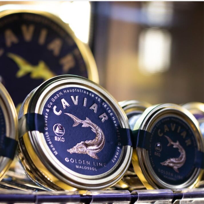 Conserve de caviar negru de sturion (nisetru) gold