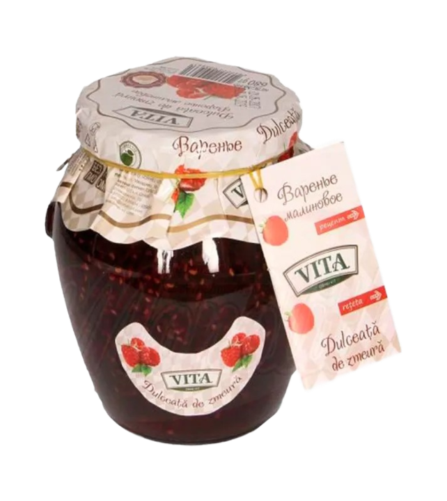 Dulceață de zmeură Vita la borcan de 680 grame